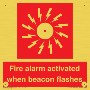 Fire alarm activated when beacon flashes